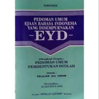 Image of Pedoman Umum Ejaan Bahasa Indonesia Yang Disempurnakan